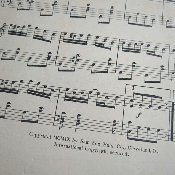 1909 Bud Rag Sheet Music Front Cover Only Great Graphics Budd Cross - Picture 2 of 3